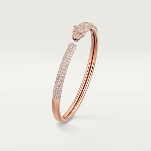 [sparkle Jewelery]PANTHERE FULL DIAMOND OPEN BRACELET