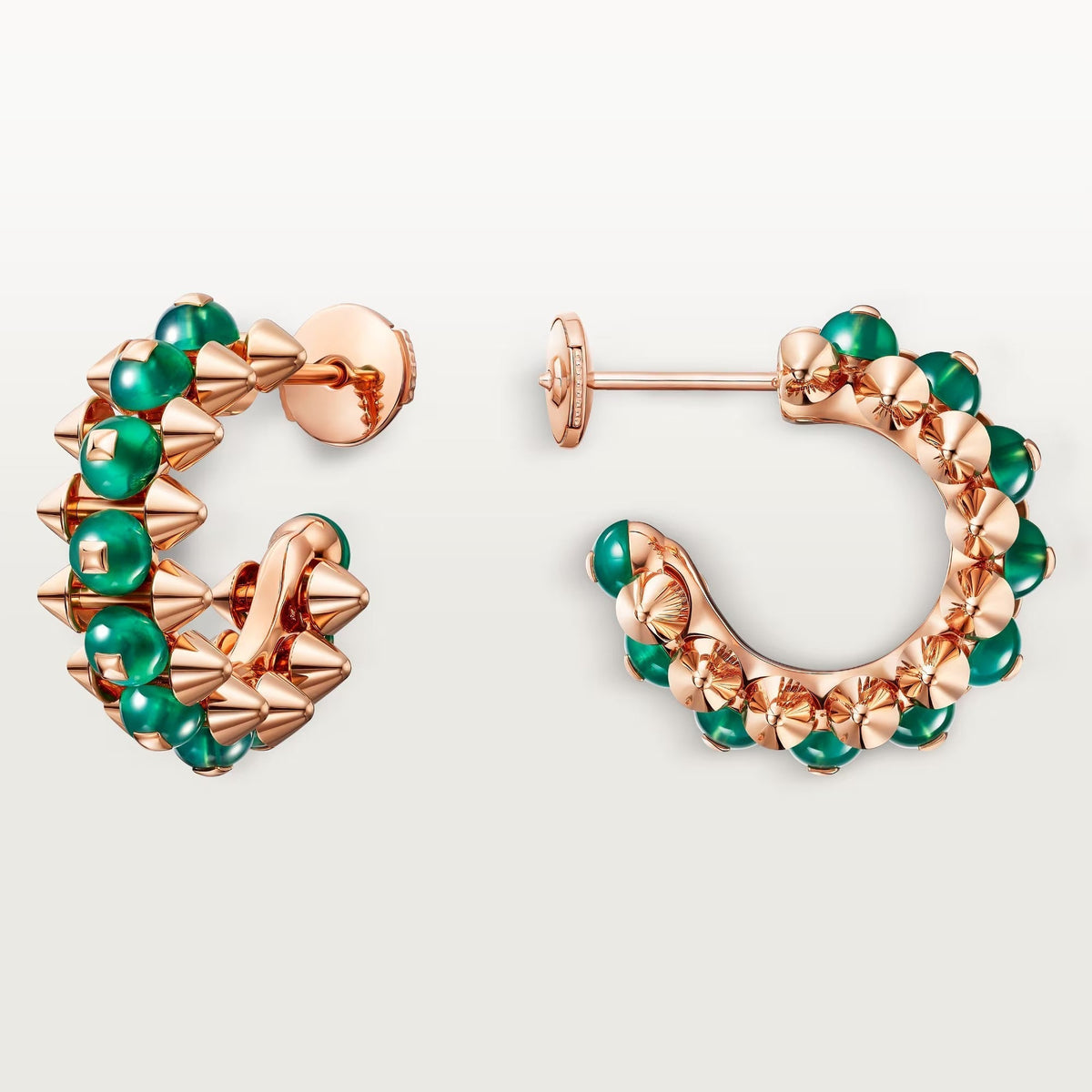 [sparkle Jewelery]CLASH 7.9MM AGATE CHALCEDONY EARRINGS