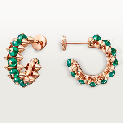 [sparkle Jewelery]CLASH 7.9MM AGATE CHALCEDONY EARRINGS