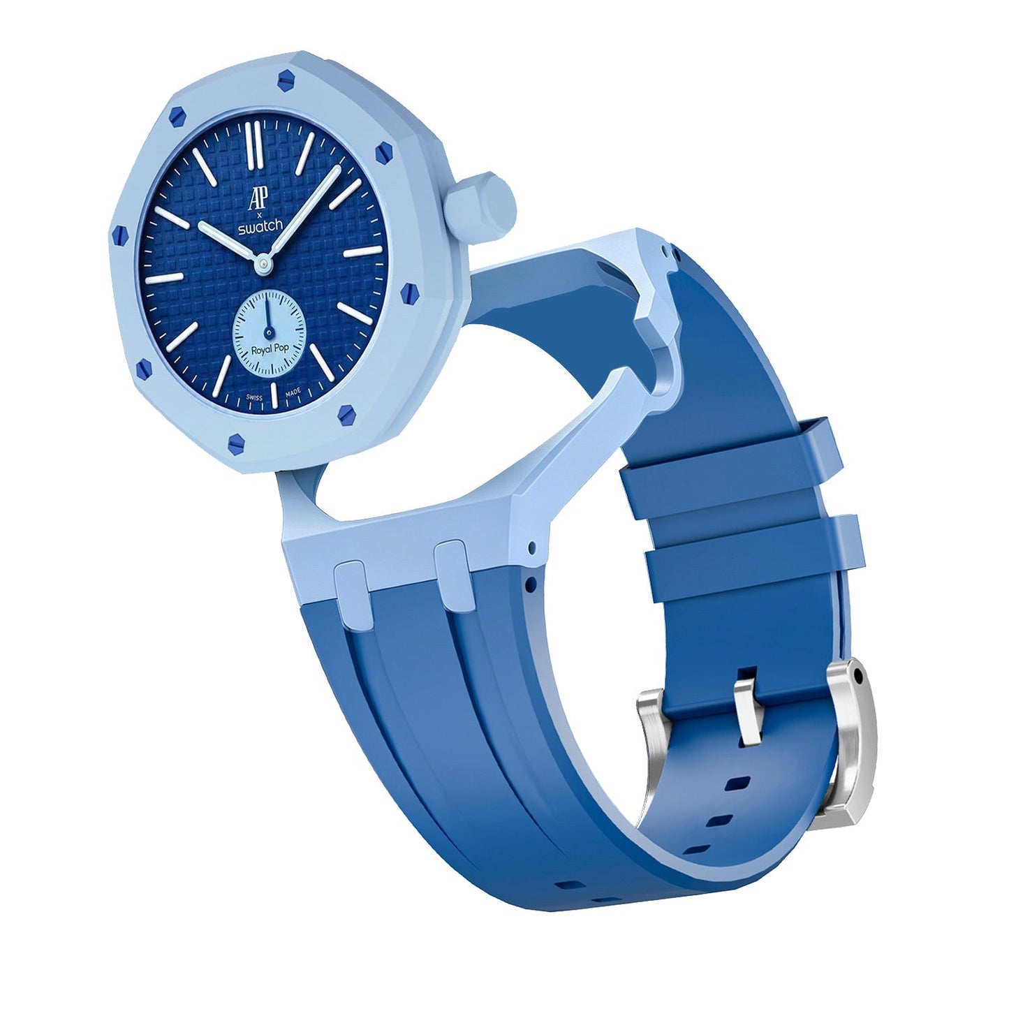[Sparkle]Royal Oak Pop Exklusives Gehäuse aus Bioceramic & Silikonarmband Mix Color