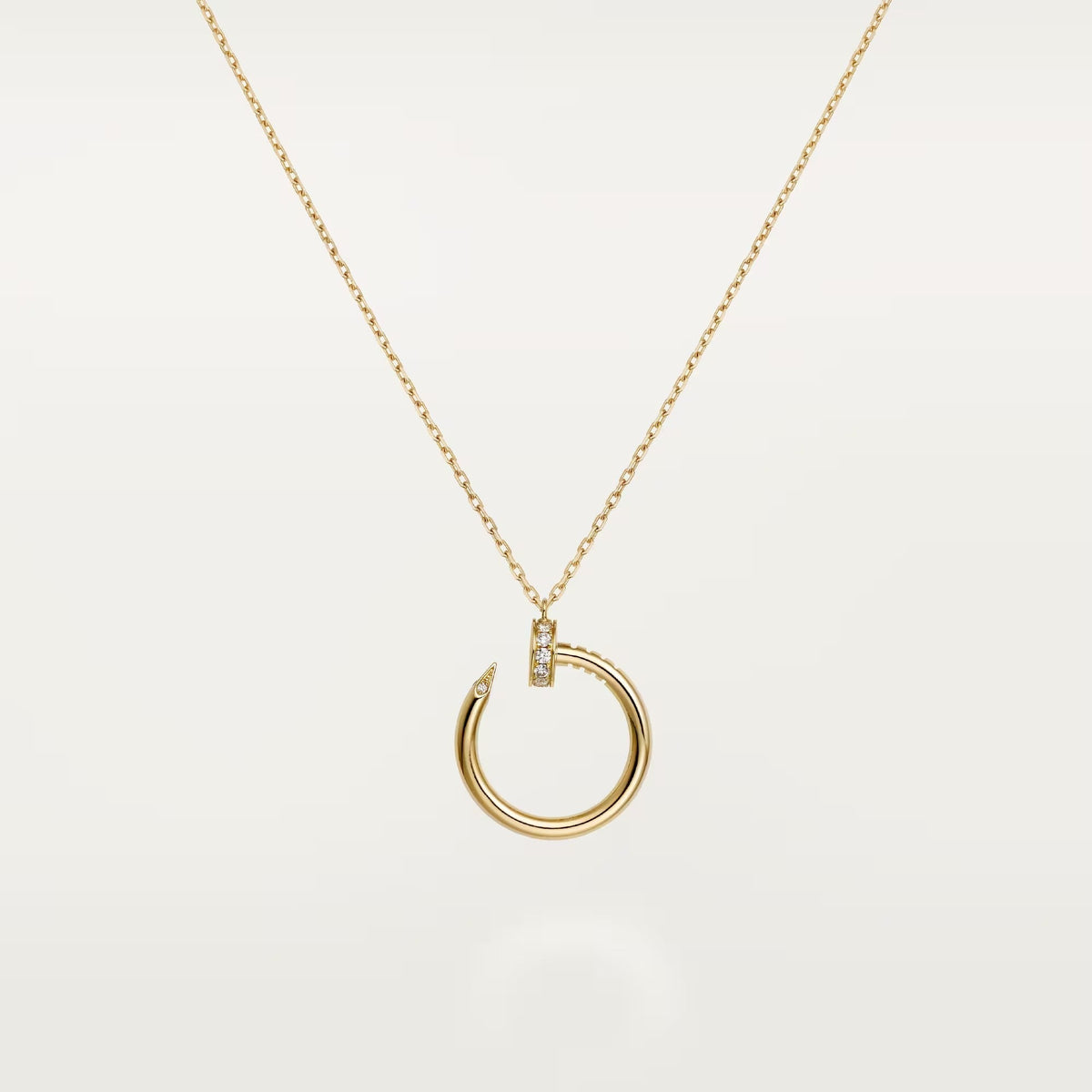 [sparkle Jewelery]JUSTE NECKLACE HALF DIAMOND