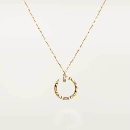 [sparkle Jewelery]JUSTE NECKLACE HALF DIAMOND