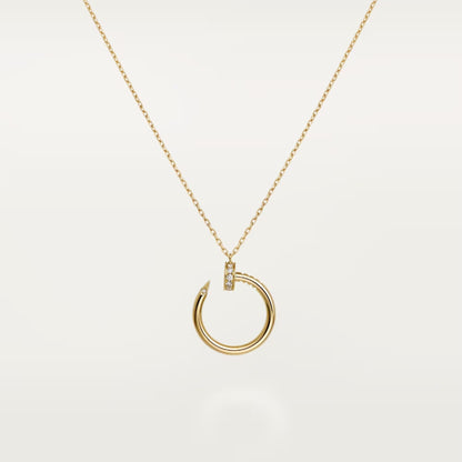 [sparkle Jewelery]JUSTE NECKLACE HALF DIAMOND