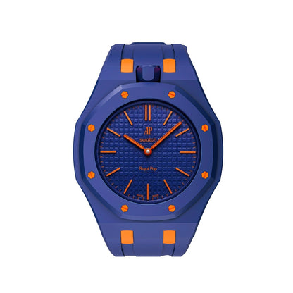 [Sparkle]Royal Oak Pop Exklusives Gehäuse aus Bioceramic & Silikonarmband Mix Color