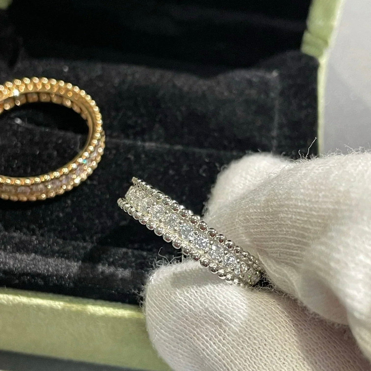 [sparkle Jewelry ]PERLEE DIAMOND SILVER RING