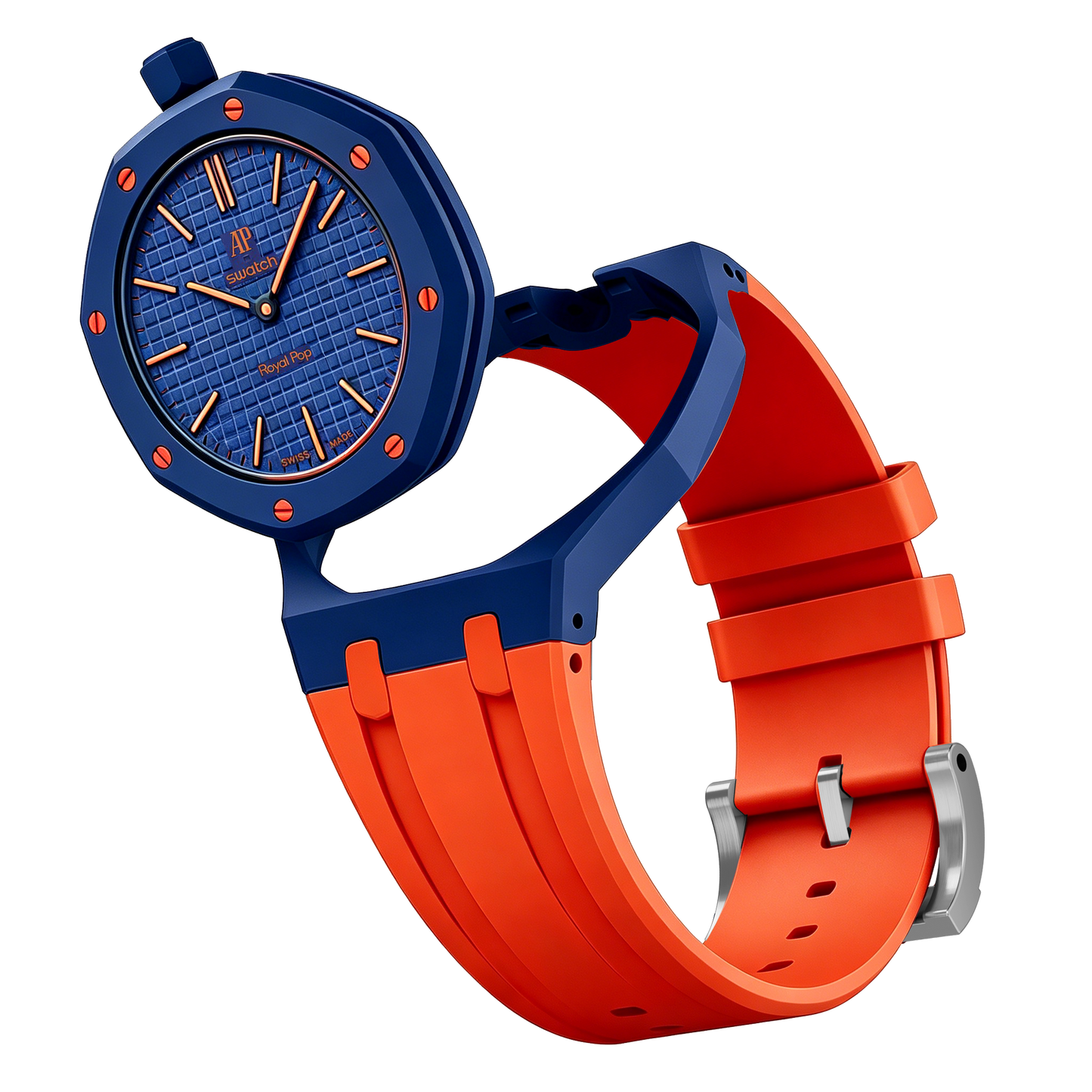[Sparkle]Royal Oak Pop Exklusives Gehäuse aus Bioceramic & Silikonarmband Mix Color