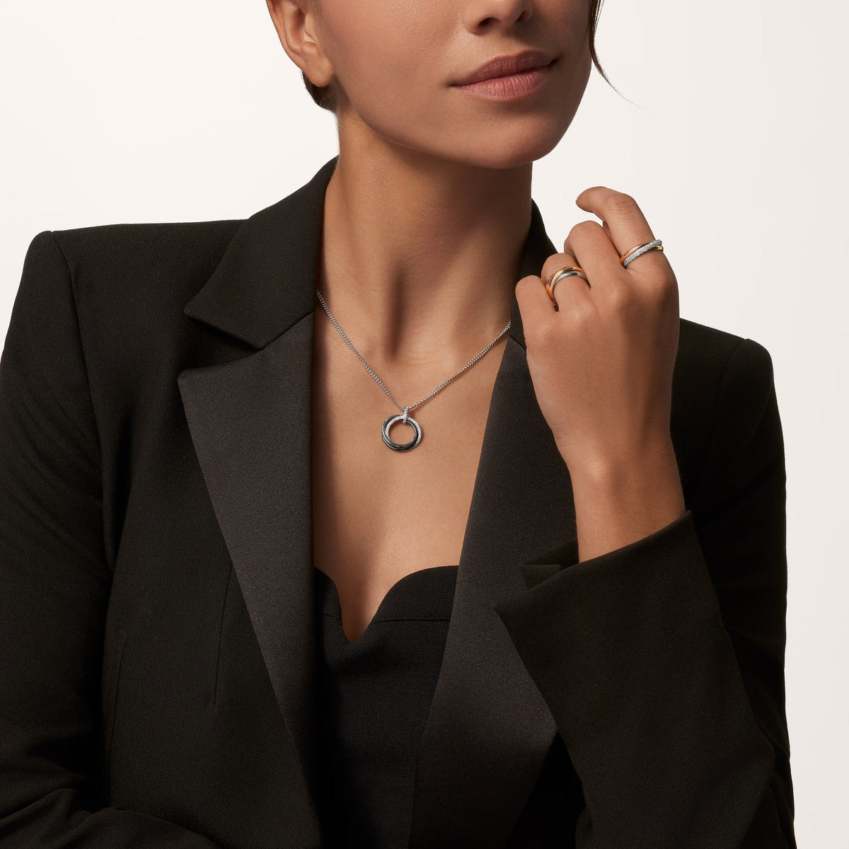 [sparkle Jewelery]TRINITY CERAMIC NECKLACE