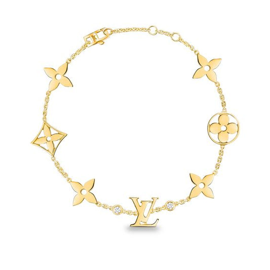 [Sparkle]STAR AND SUN 7 MOTIFS GOLD ARMBAND