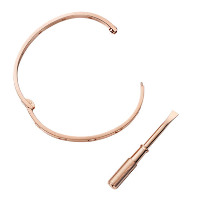 [Sparkle]KLASSISCHER 6,1MM LIEBESARMREIF MIT EINER SCHRAUBE – 10 DIAMANTEN