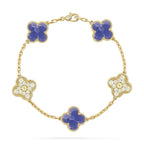 [sparkle Jewelry ]CLOVER 5 MOTIF BLUE VEINS BRACELET COLLECTION