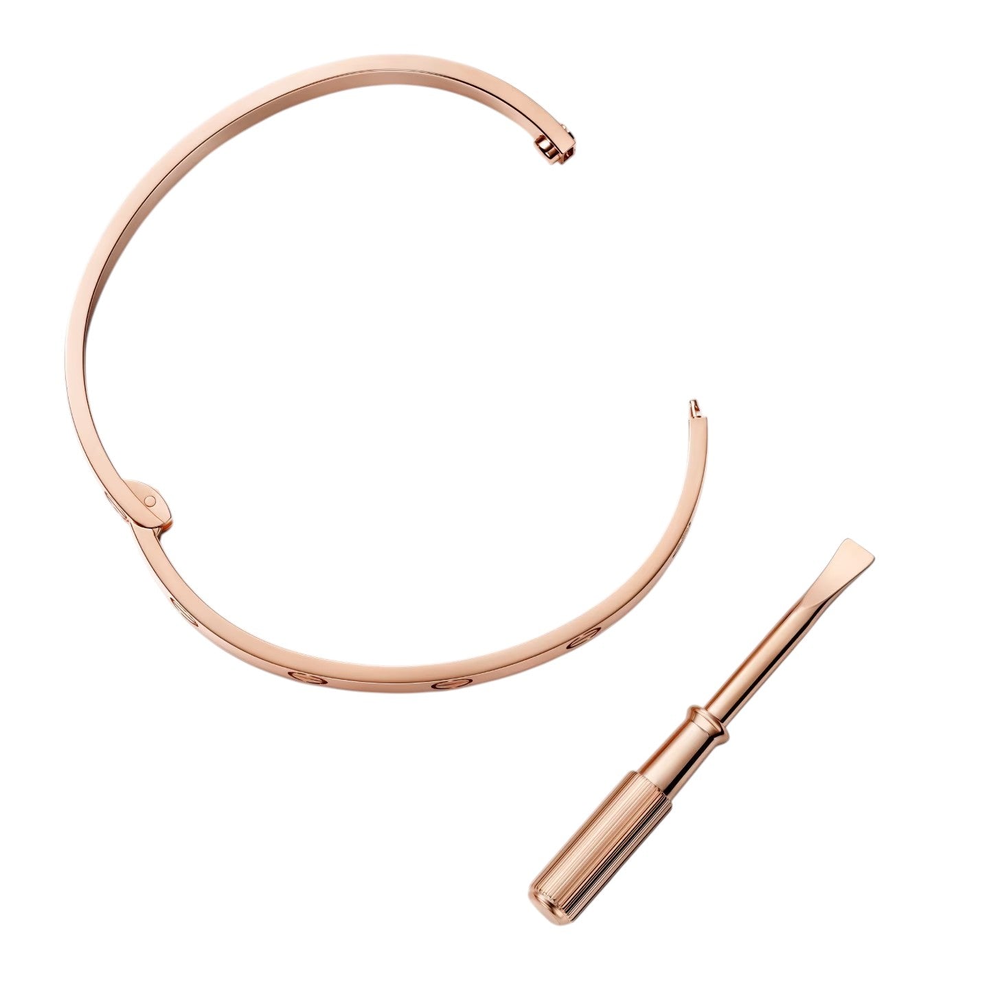 [Sparkle]KLASSISCHER 6,1MM LOVE ARMBREIF MIT EINZELNER SCHRAUBVERSCHLUSS