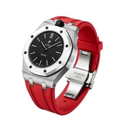 [Sparkle]Royal Oak Pop Exklusiv Stahlgehäuse & Silikonarmband mit Ladehalterung