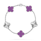 [sparkle Jewelry ] CLOVER 5 MOTIF VIOLET BRACELET COLLECTION