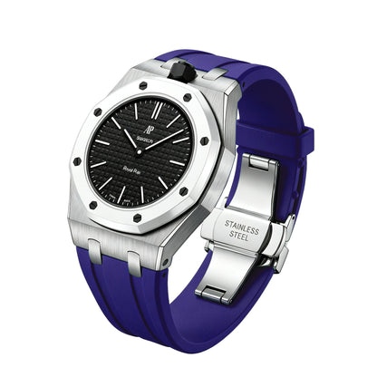 [Sparkle]Royal Oak Pop Exklusiv Stahlgehäuse & Silikonarmband mit Ladehalterung