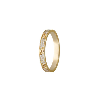 [Sparkle]LIEBESRING 2.6MM PAVÉ-DIAMANT
