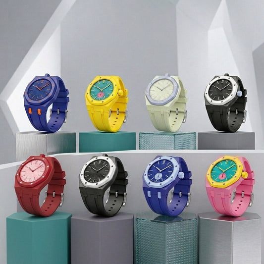 [Sparkle]ROYAL OAK POP EXKLUSIV GEHÄUSE AUS BIOCERAMIC & SILIKONARMBAND