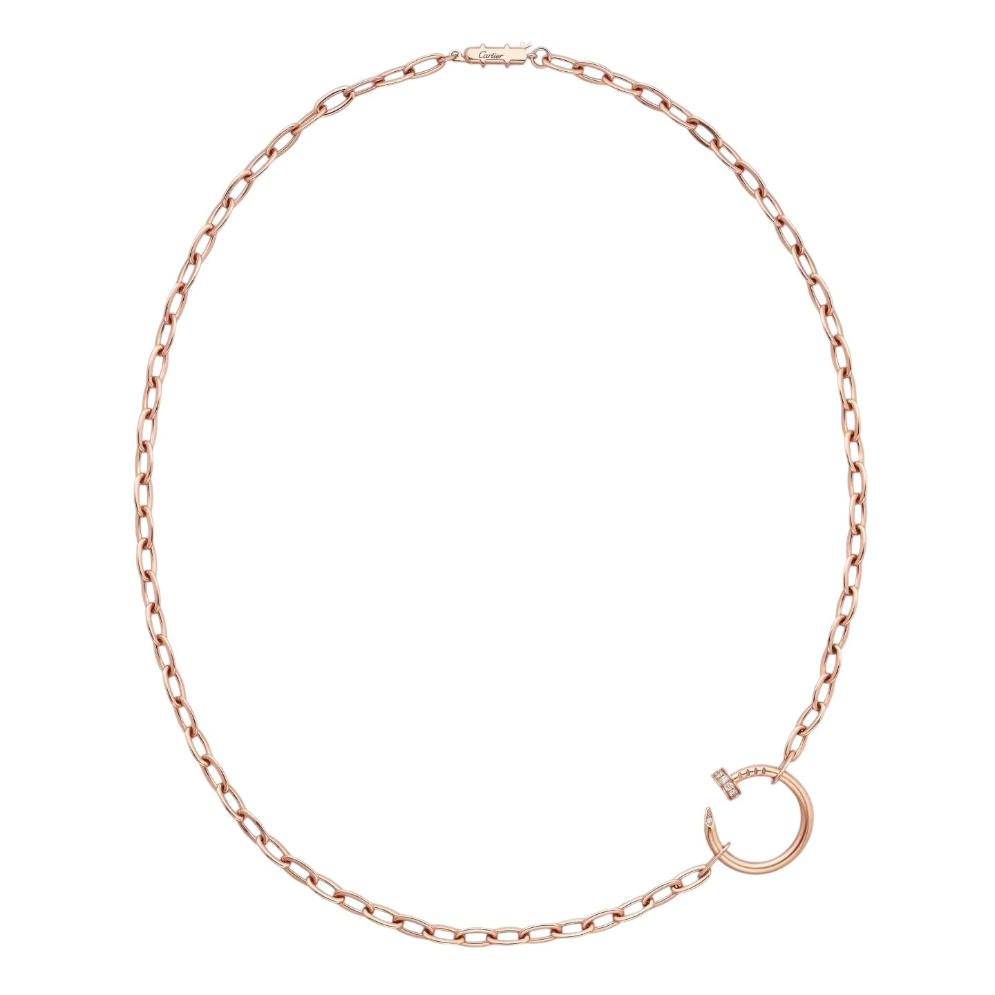 [Sparkle]CLOU DIAMOND NAIL PENDANT NECKLACE