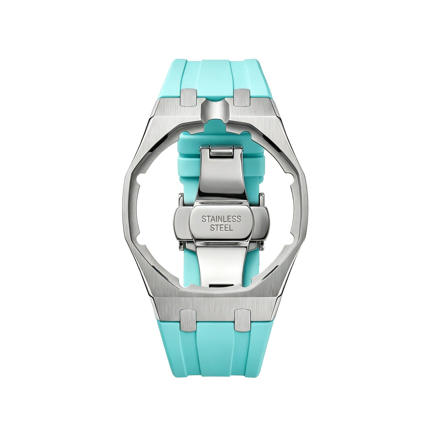 [Sparkle]Royal Oak Pop Exklusiv Stahlgehäuse & Silikonarmband mit Ladehalterung