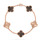 [sparkle Jewelry ] CLOVER 5 MOTIF GRAY MOP BRACELET COLLECTION