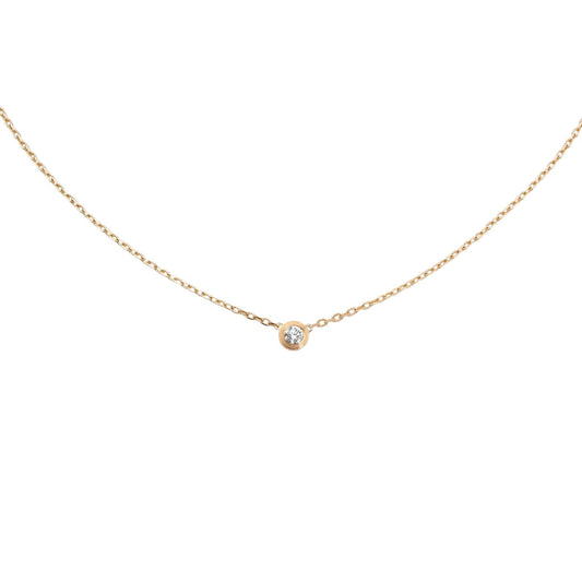 [Sparkle]LOVE SCREW PENDANT EINZELNER DIAMANT HALSKETTE