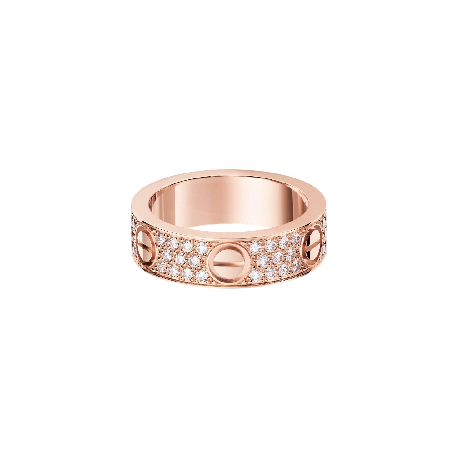 [Sparkle]LOVE 5.5MM VOLL-PAVE DIAMANTRING