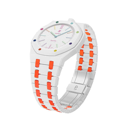 [Sparkle]Royal Oak Pop Exklusiv Bioceramic Gehäuse & Bioceramic Armband Mix Farbe