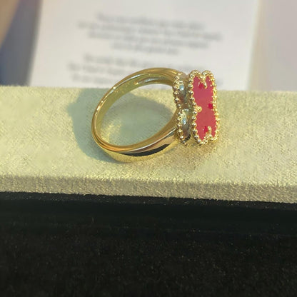 [sparkle Jewelry]NEW sparkle PINK ENAMEL RINGS