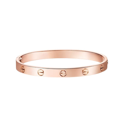 [Sparkle]KLASSISCHER 6,1MM LOVE ARMBREIF MIT EINZELNER SCHRAUBVERSCHLUSS