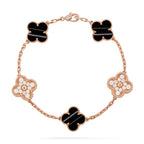 [sparkle Jewelry ] CLOVER 5 MOTIF PULSAR STONE BRACELET COLLECTION