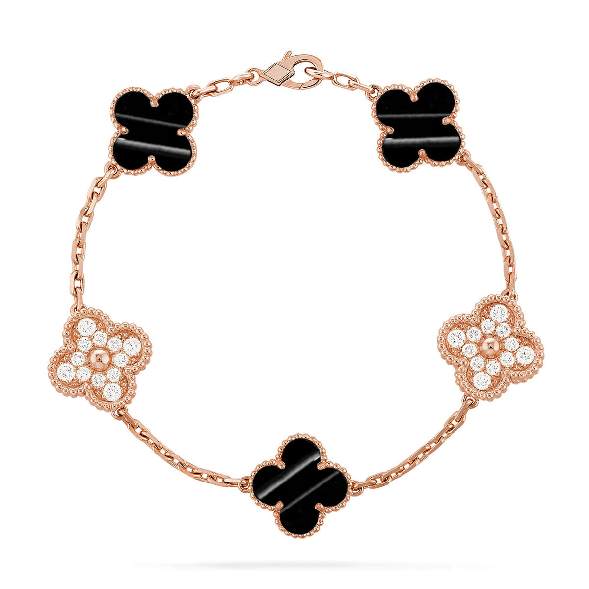[sparkle Jewelry ] CLOVER 5 MOTIF PULSAR STONE BRACELET COLLECTION