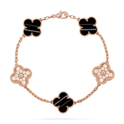 [sparkle Jewelry ] CLOVER 5 MOTIF PULSAR STONE BRACELET COLLECTION