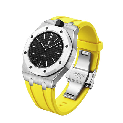 [Sparkle]Royal Oak Pop Exklusiv Stahlgehäuse & Silikonarmband mit Ladehalterung