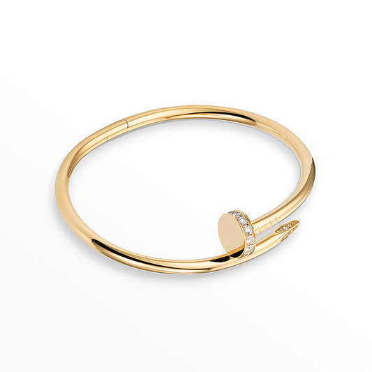 [Sparkle]ジュスト アン クル 3.5mm クラシック ダイヤモンド バングル