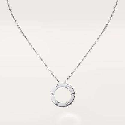 [sparkle Jewelery]LOVE NECKLACE 16MM 3 DIAMONDS