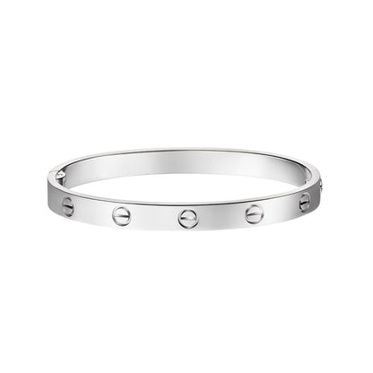 [Sparkle]KLASSISCHER 6,1MM LOVE ARMBREIF MIT EINZELNER SCHRAUBVERSCHLUSS