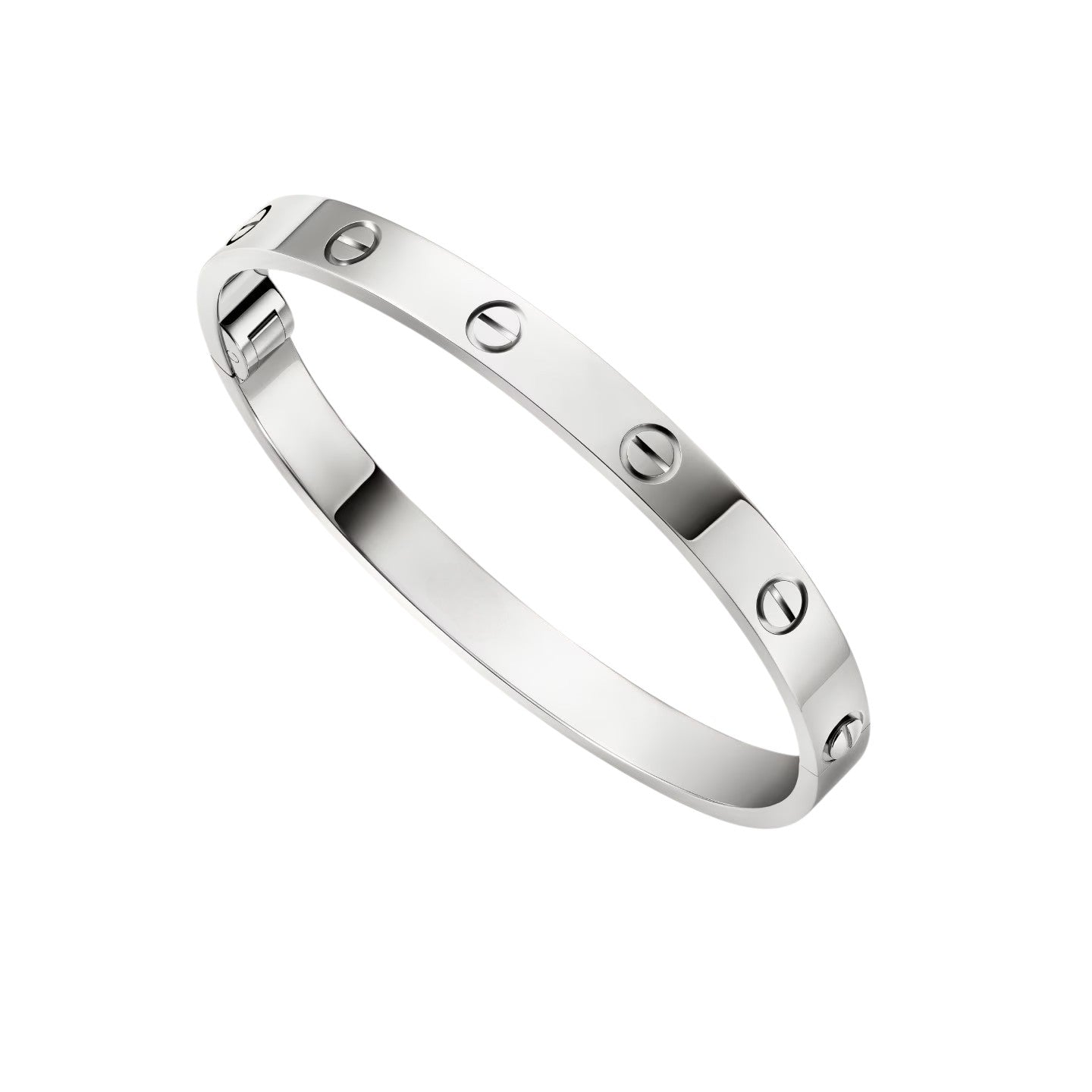 [Sparkle]KLASSISCHER 6,1MM LOVE ARMBREIF MIT EINZELNER SCHRAUBVERSCHLUSS