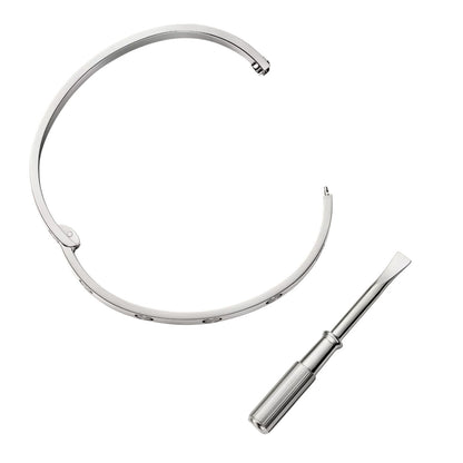 [Sparkle]KLASSISCHER 6,1MM LOVE ARMBREIF MIT EINZELNER SCHRAUBVERSCHLUSS