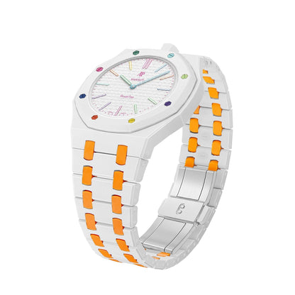 [Sparkle]Royal Oak Pop Exklusiv Bioceramic Gehäuse & Bioceramic Armband Mix Farbe