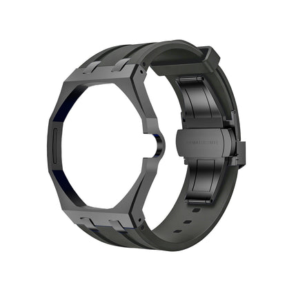 [Sparkle]OAK POP BLACK STEEL CASE & SILICONE STRAP