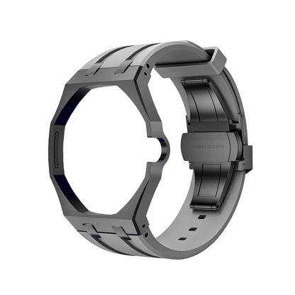 [Sparkle]OAK POP BLACK STEEL CASE & SILICONE STRAP