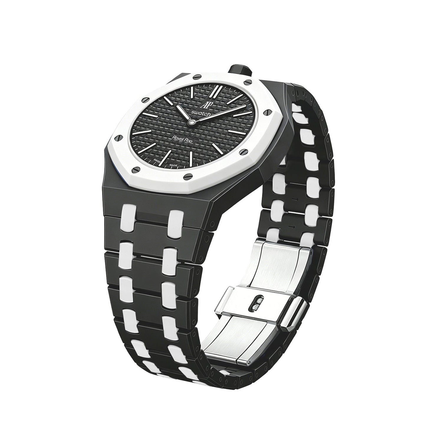 [Sparkle]Royal Oak Pop Exklusiv Bioceramic Gehäuse & Bioceramic Armband Mix Farbe