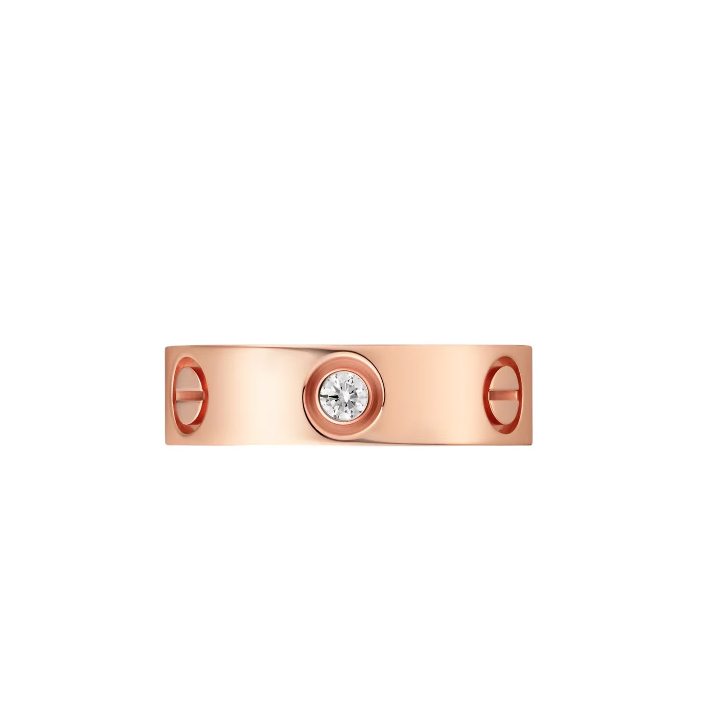 [Sparkle]LIEBE 5,5MM 3 DIAMANTEN RING