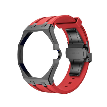 [Sparkle]OAK POP BLACK STEEL CASE & SILICONE STRAP