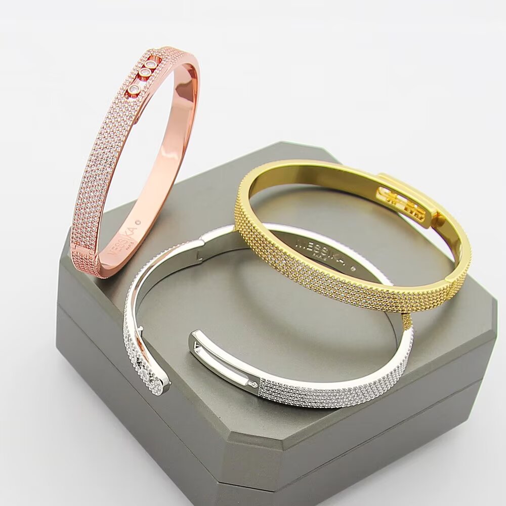 [sparkle Jewelry]Move Noa Full Pavé Diamond Bangle Bracelet