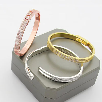 [sparkle Jewelry]Move Noa Full Pavé Diamond Bangle Bracelet