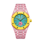 Royal Oak Pop Exclusive Bioceramic Case & Bioceramic Strap Full Diamond