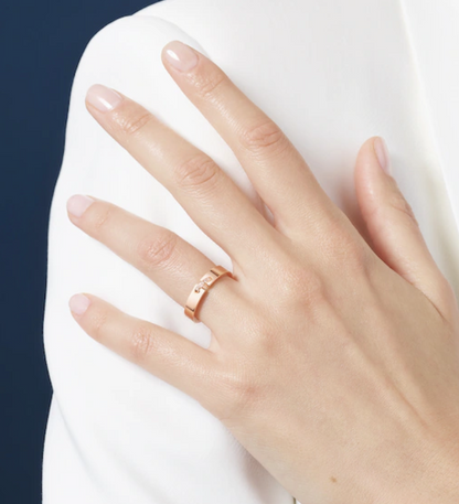 [Sparkle]ALLIANCE LIENS VIDENCE DIAMOND 4MM RING