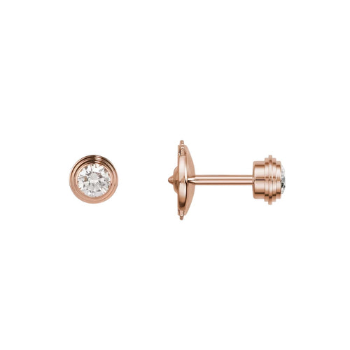 [Sparkle]D'AMOUR 5MM DIAMOND STUD EARRINGS
