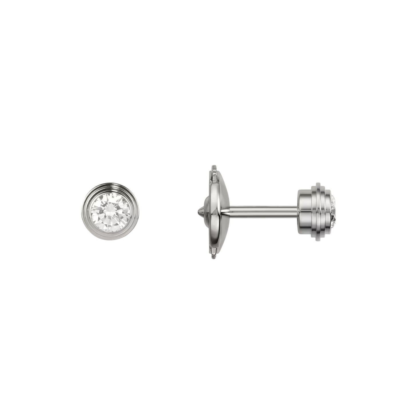 [Sparkle]D'AMOUR 5MM DIAMOND STUD EARRINGS
