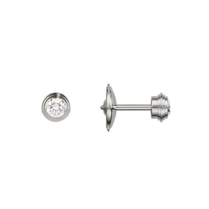 [Sparkle]D'AMOUR 5MM DIAMOND STUD EARRINGS